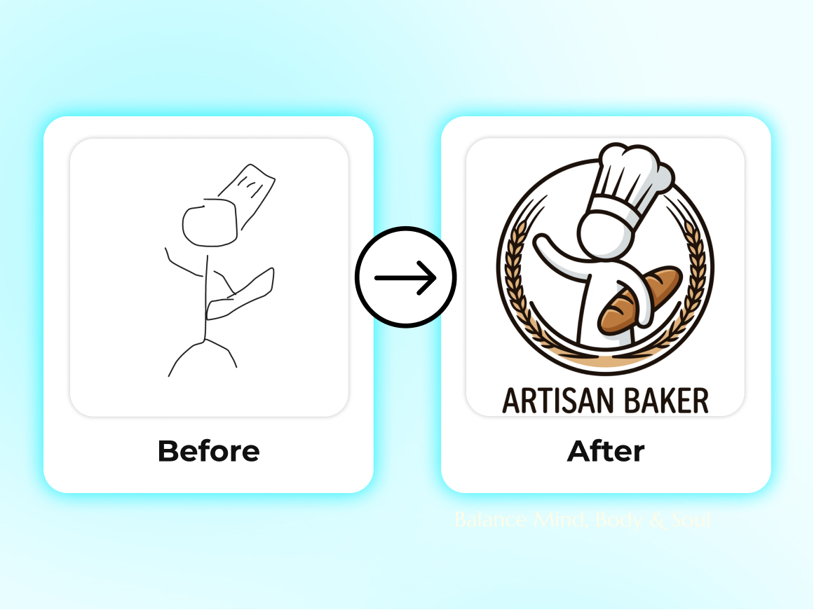 bakery logo from sketch