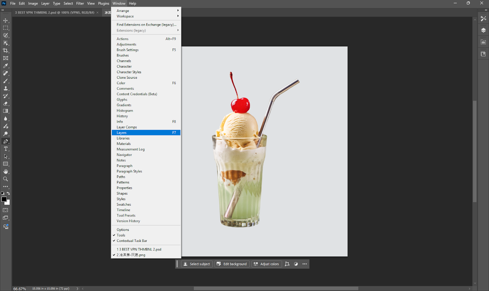 remove backgroud photoshop