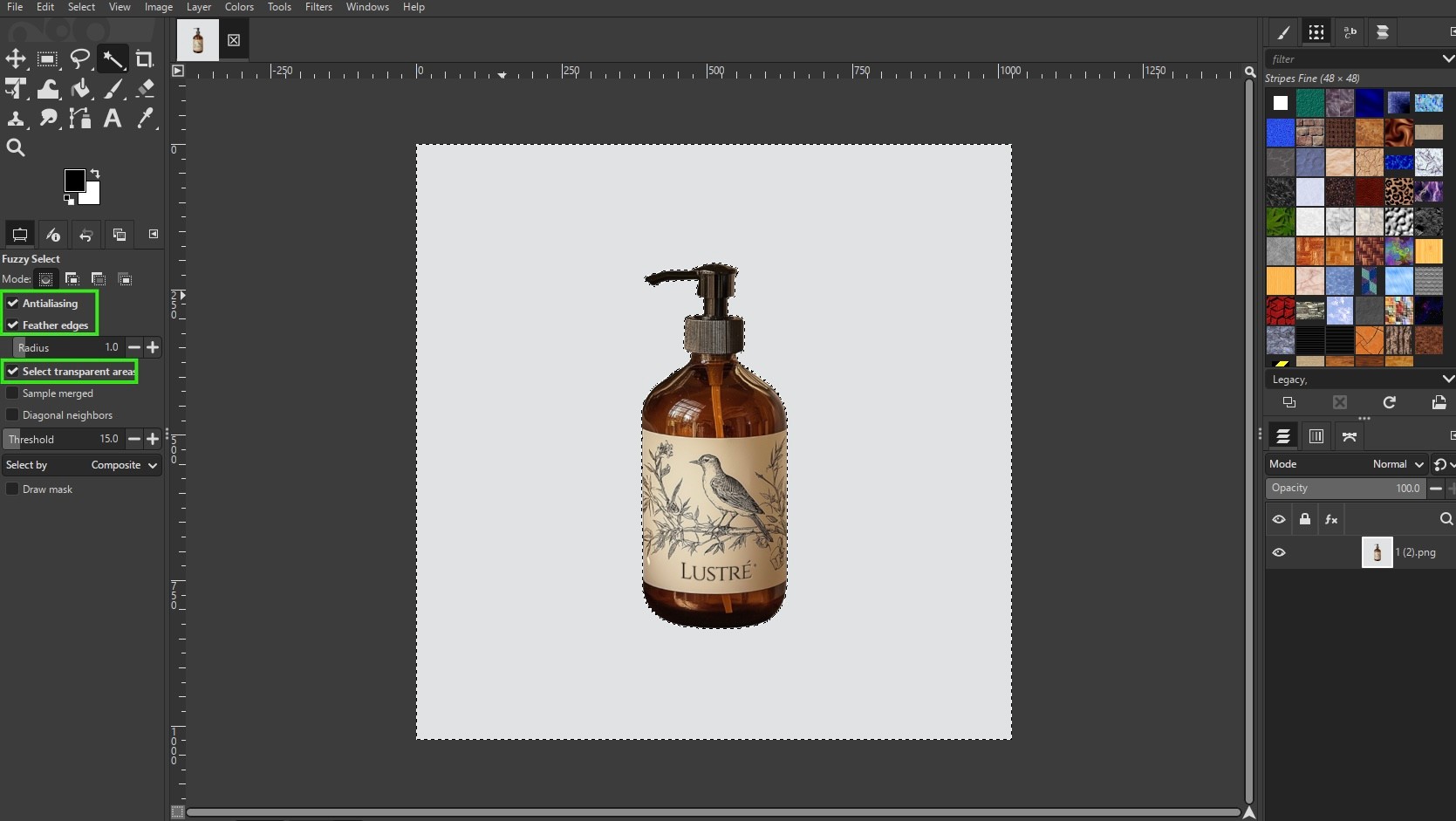 gimp fuzzy tool 