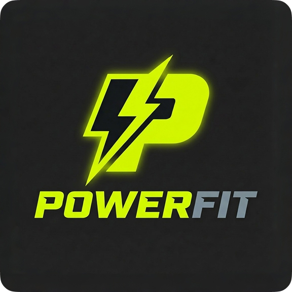 Modern dynamic and energetic logo for a fitness gym