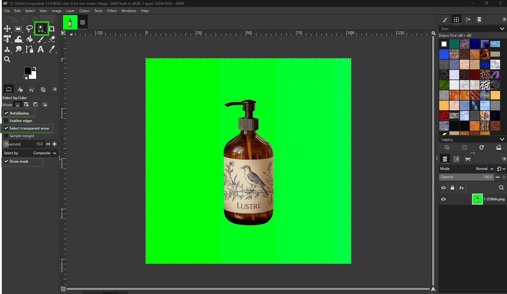 gimp color tool