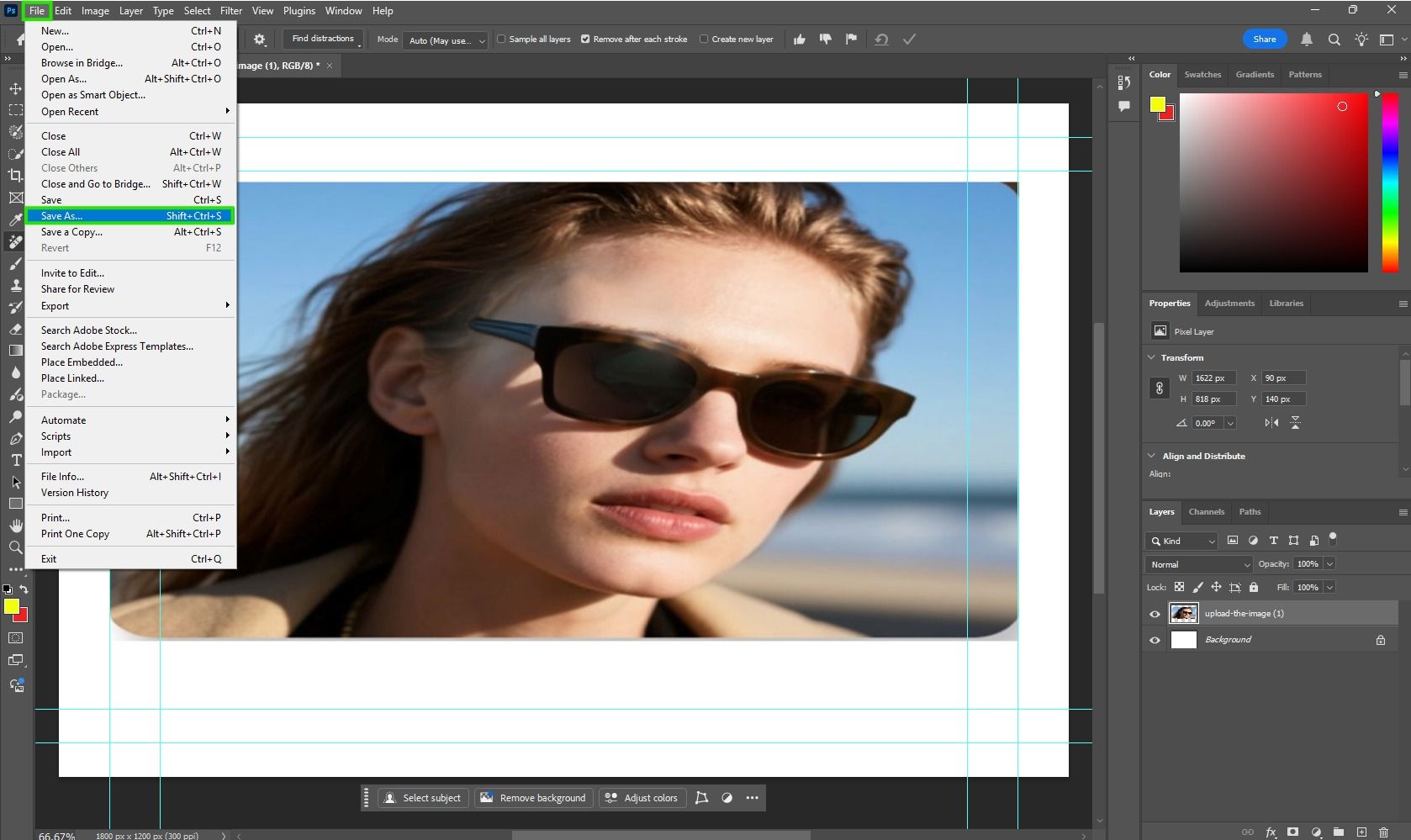 remove glare