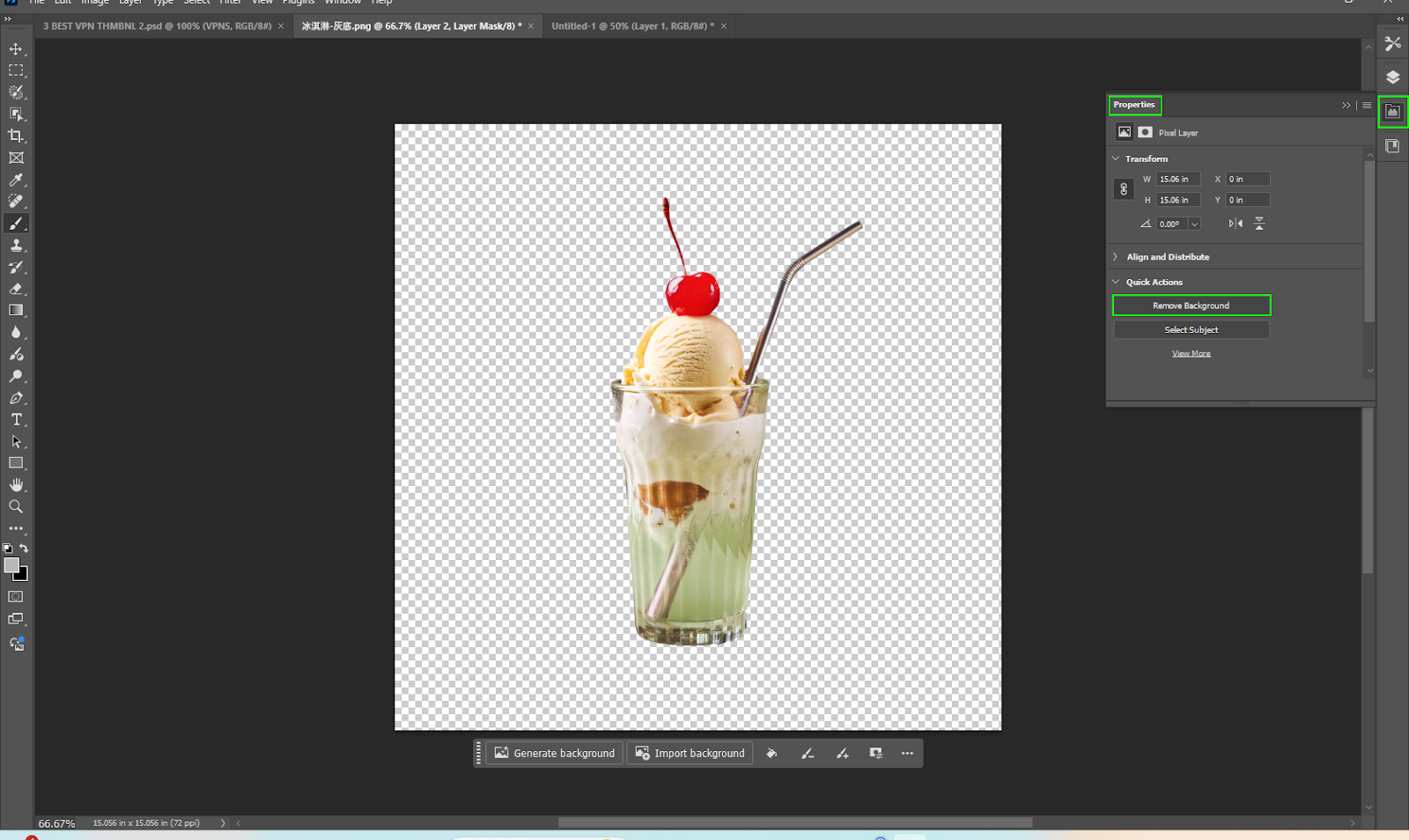 make image background in photoshop