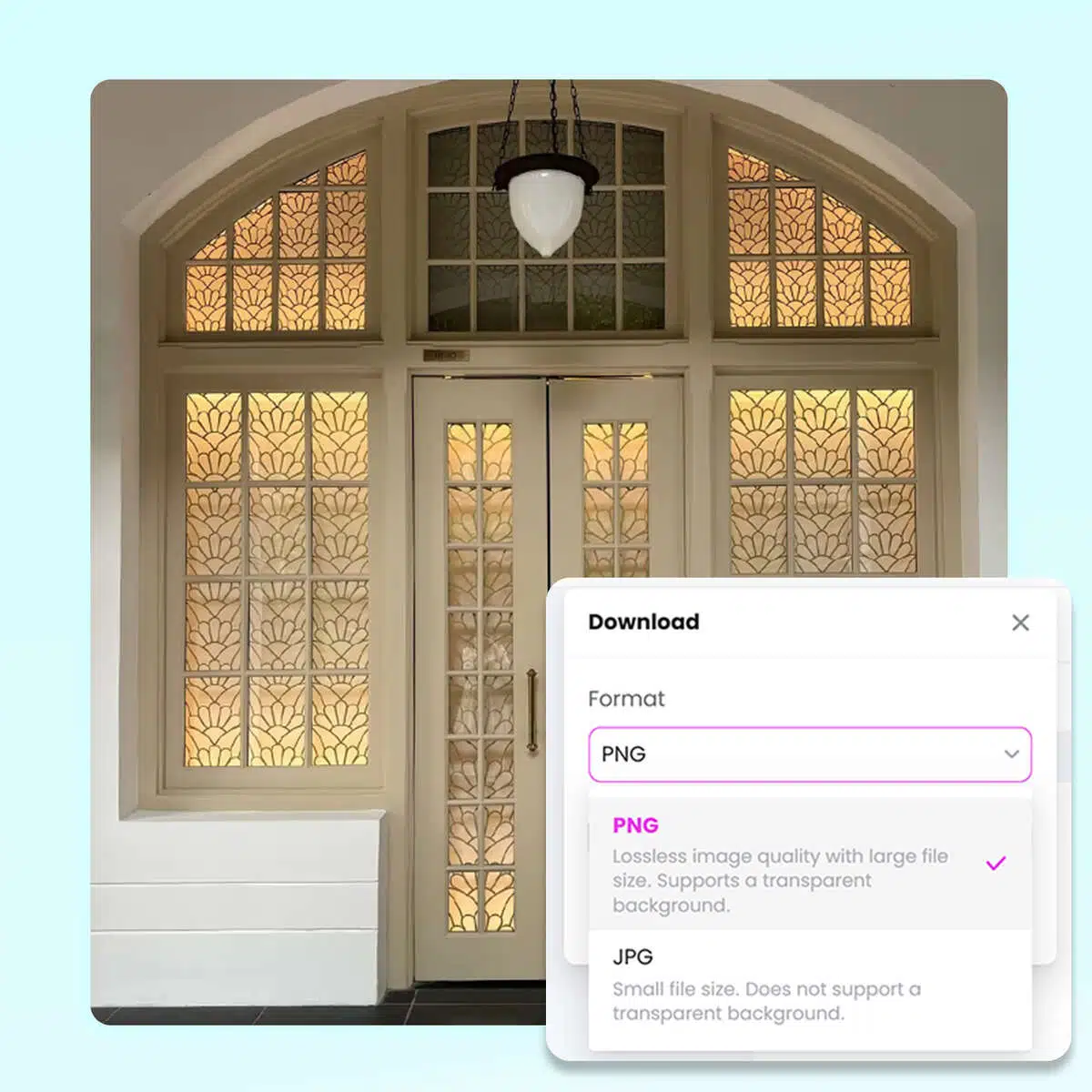 Instant JPG to PNG Conversion