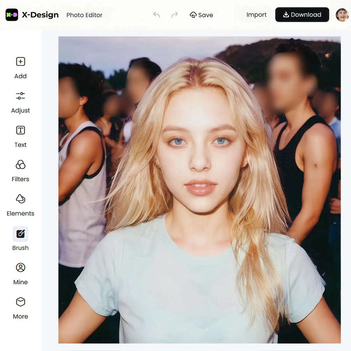 Quick Face Blurring Tool