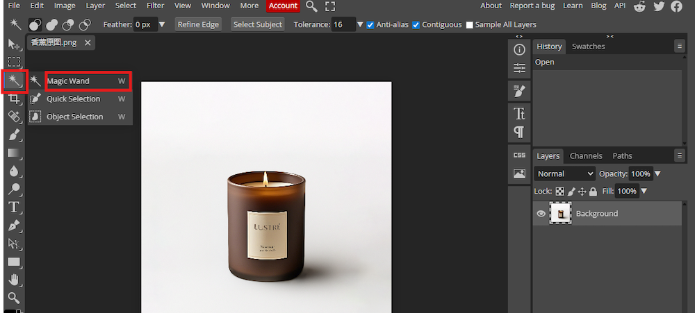add background in photoshop