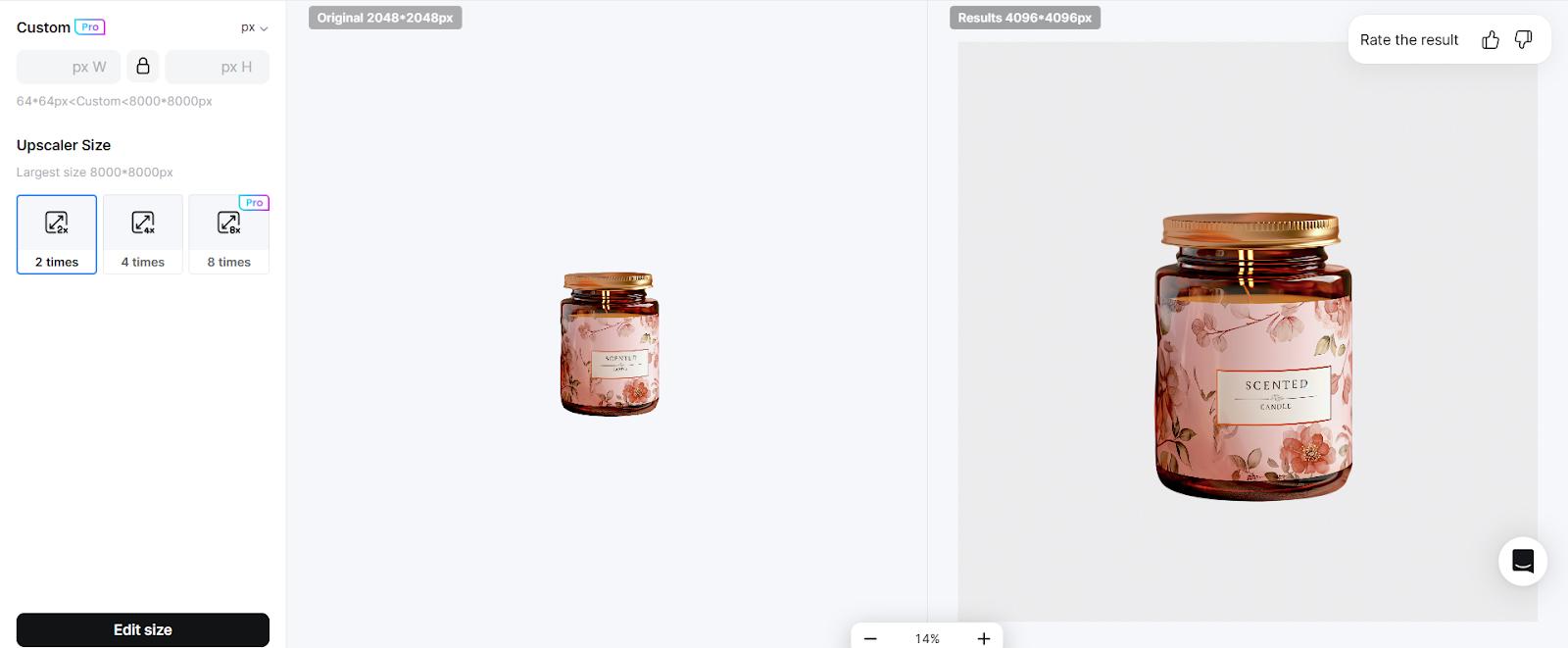 make images bigger