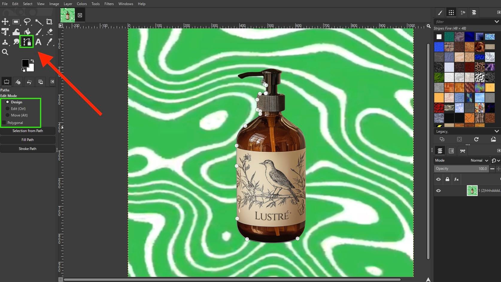 gimp path tool 23