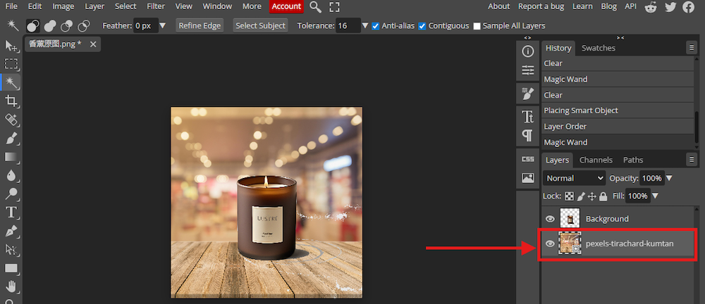 add background in photoshop