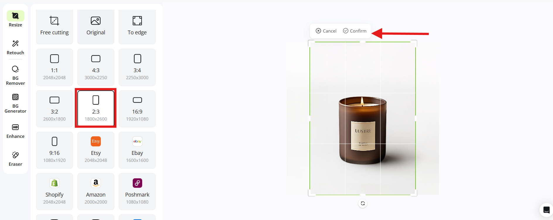 resize image
