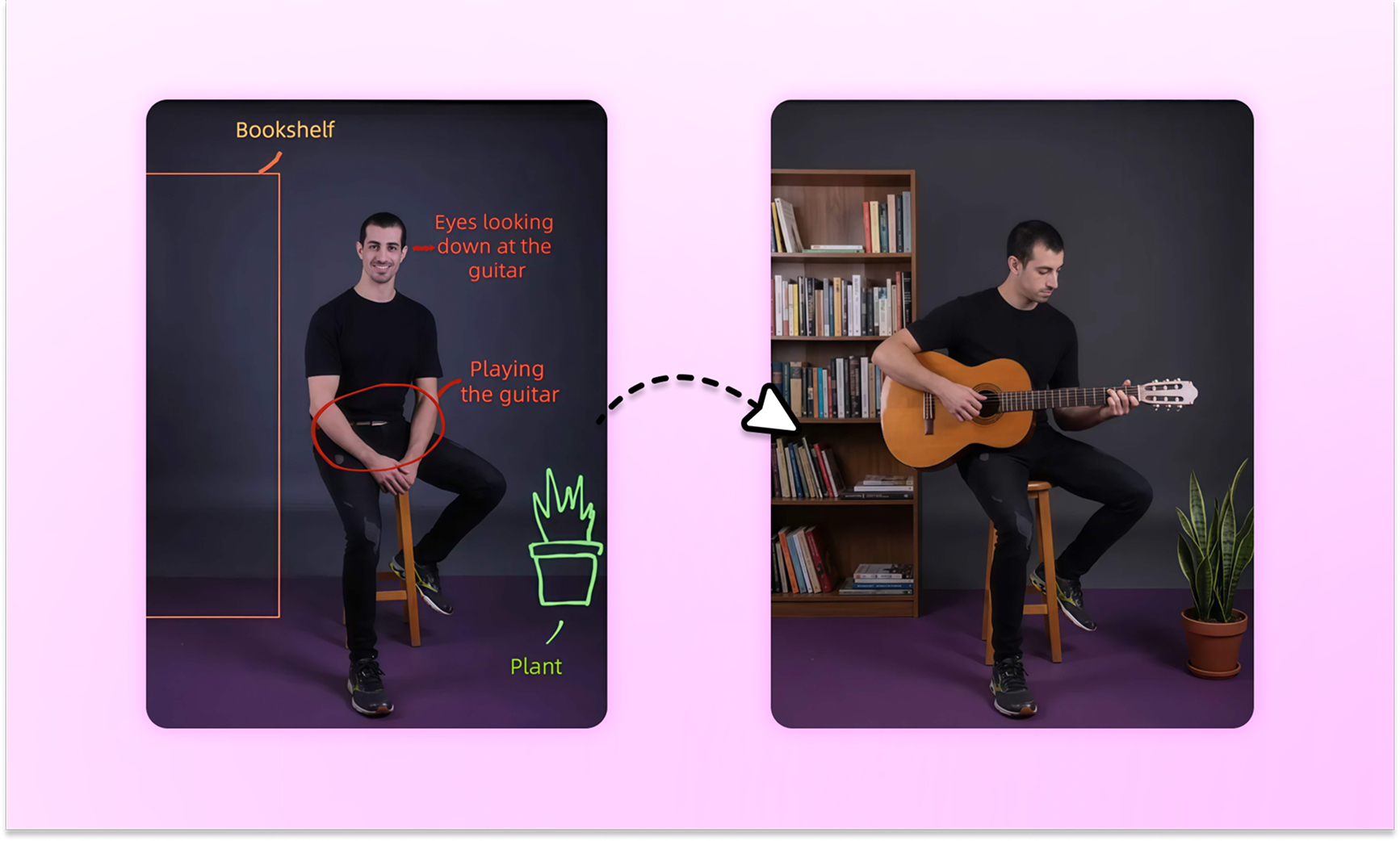 nano banana 2 man play guitar