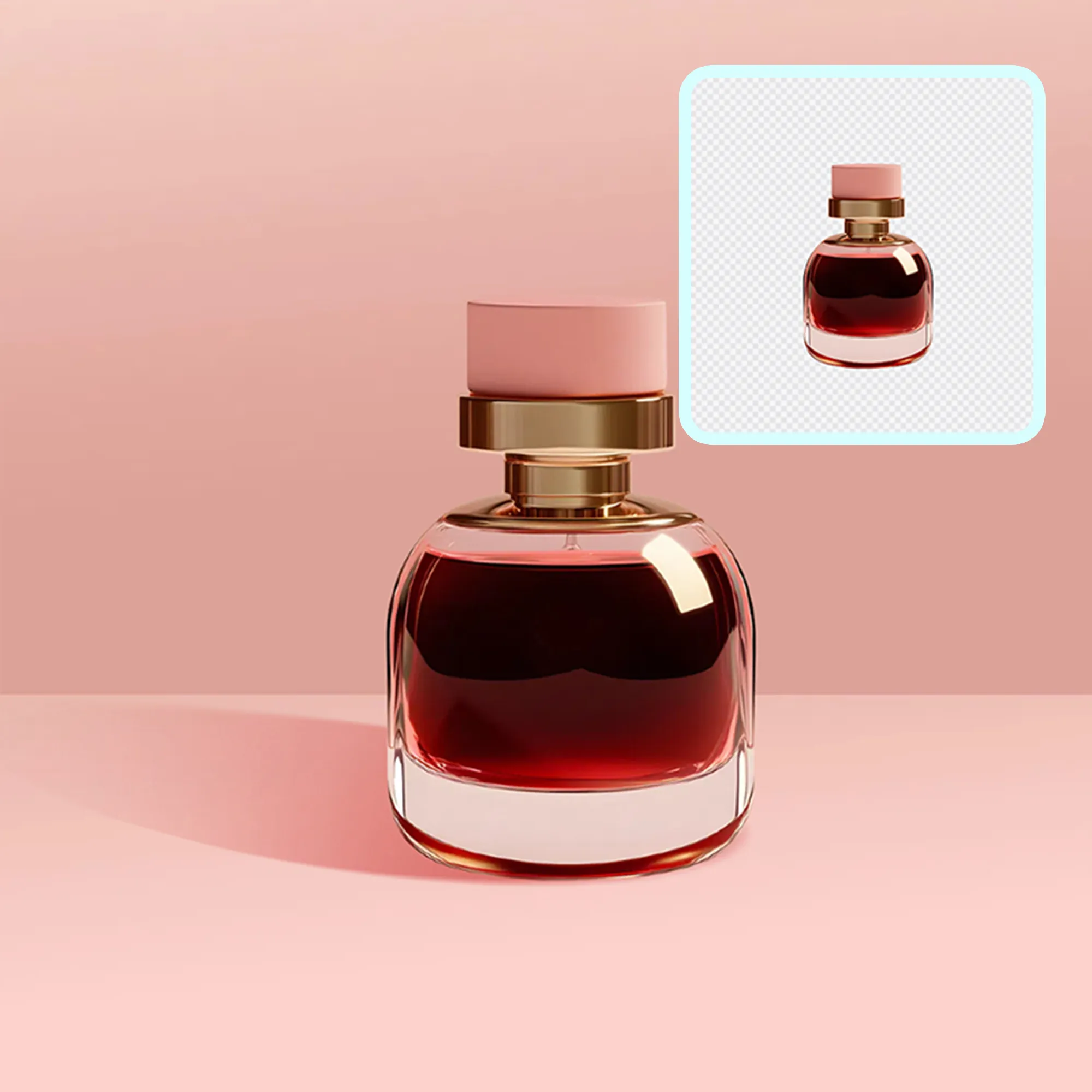 add peach background to images