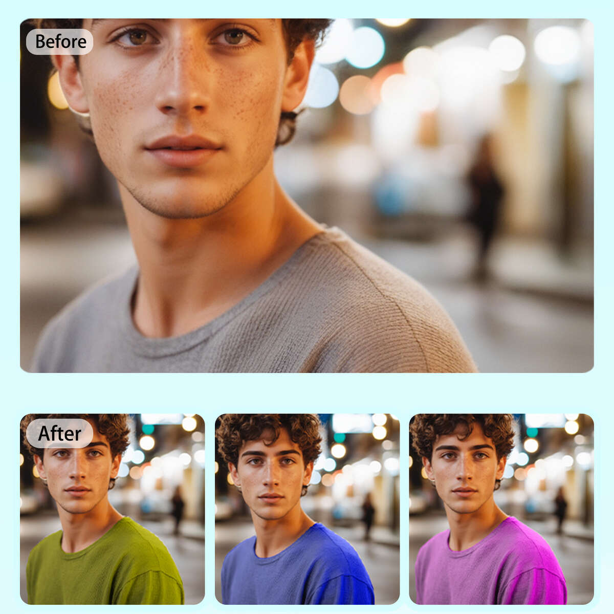 change shirt color