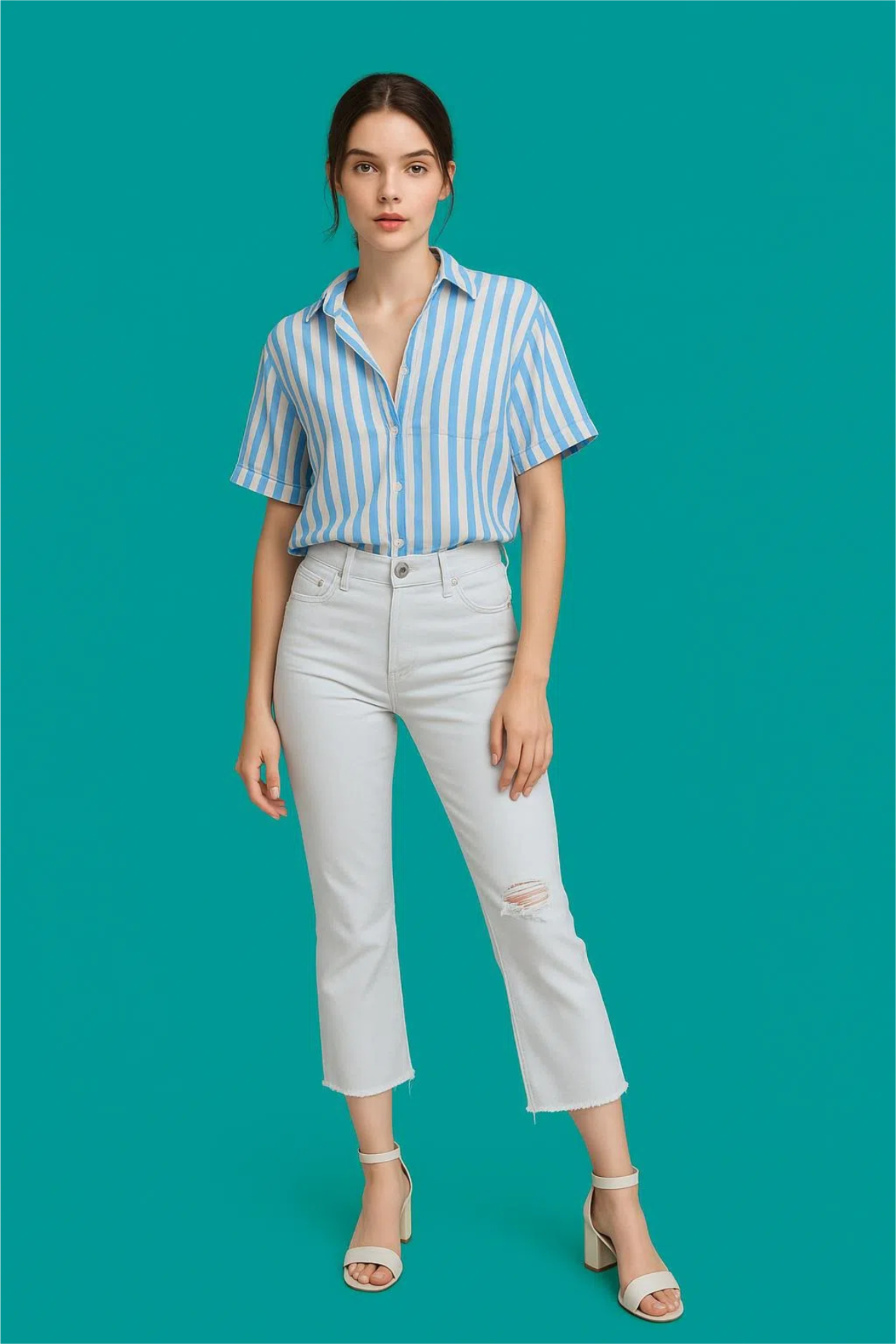 Private model with target clothes