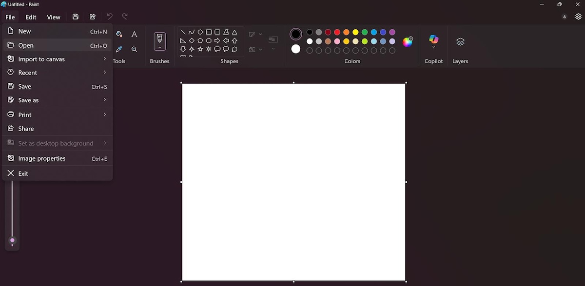 remove background in paint