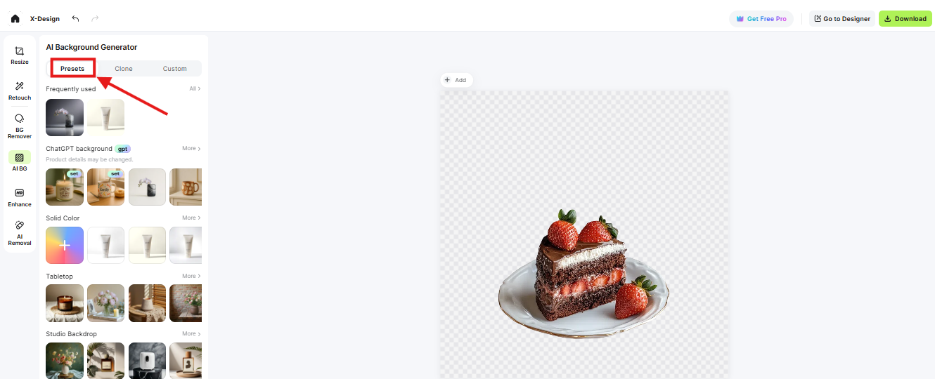 change image background