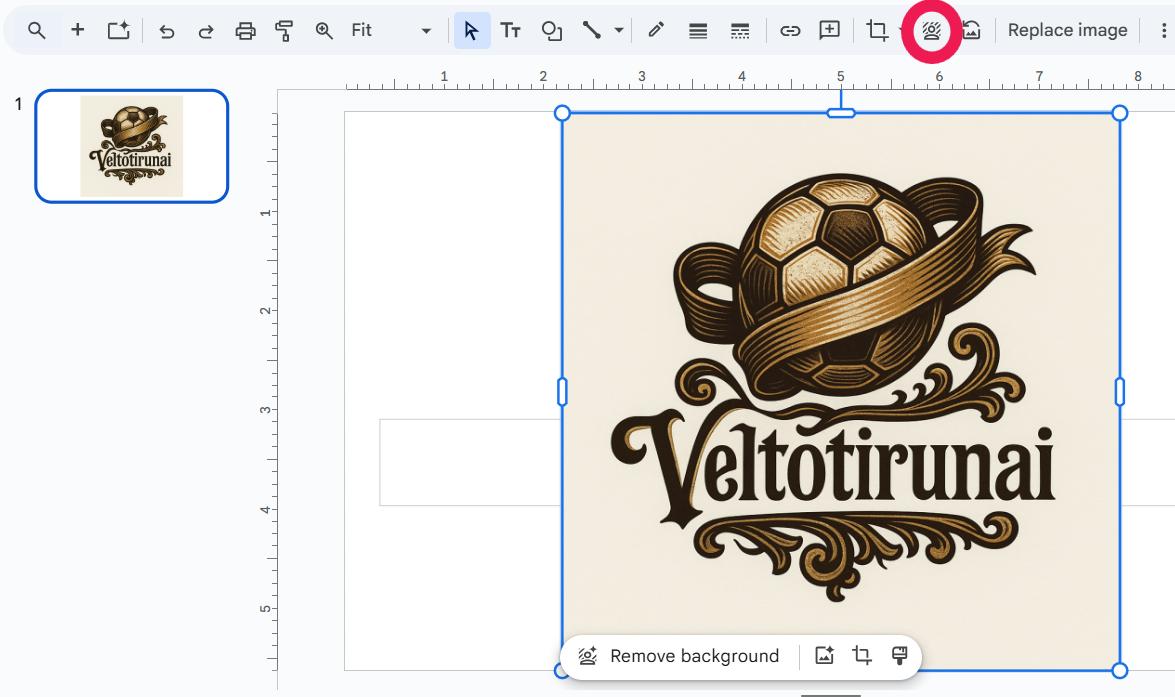 remove logo in google slides