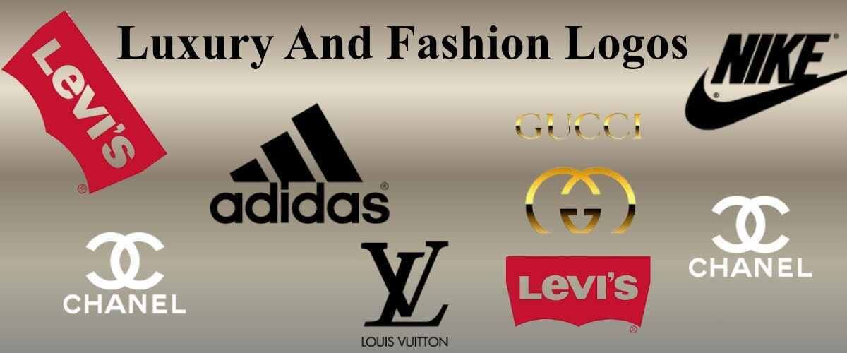 Luxury fashion logos