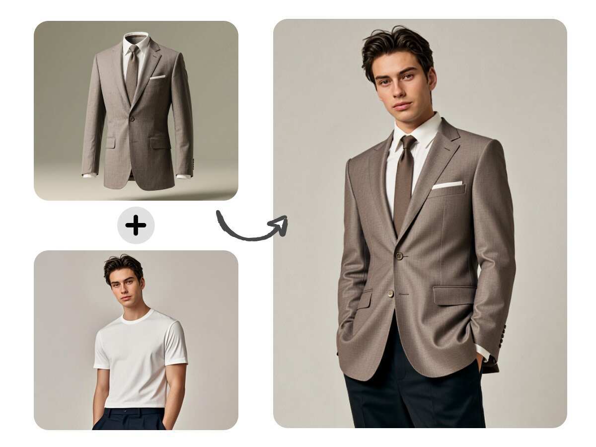 add a suit to photos online