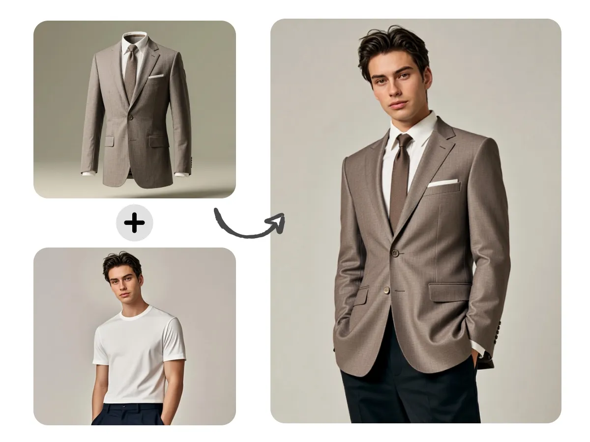 add a suit to photos online