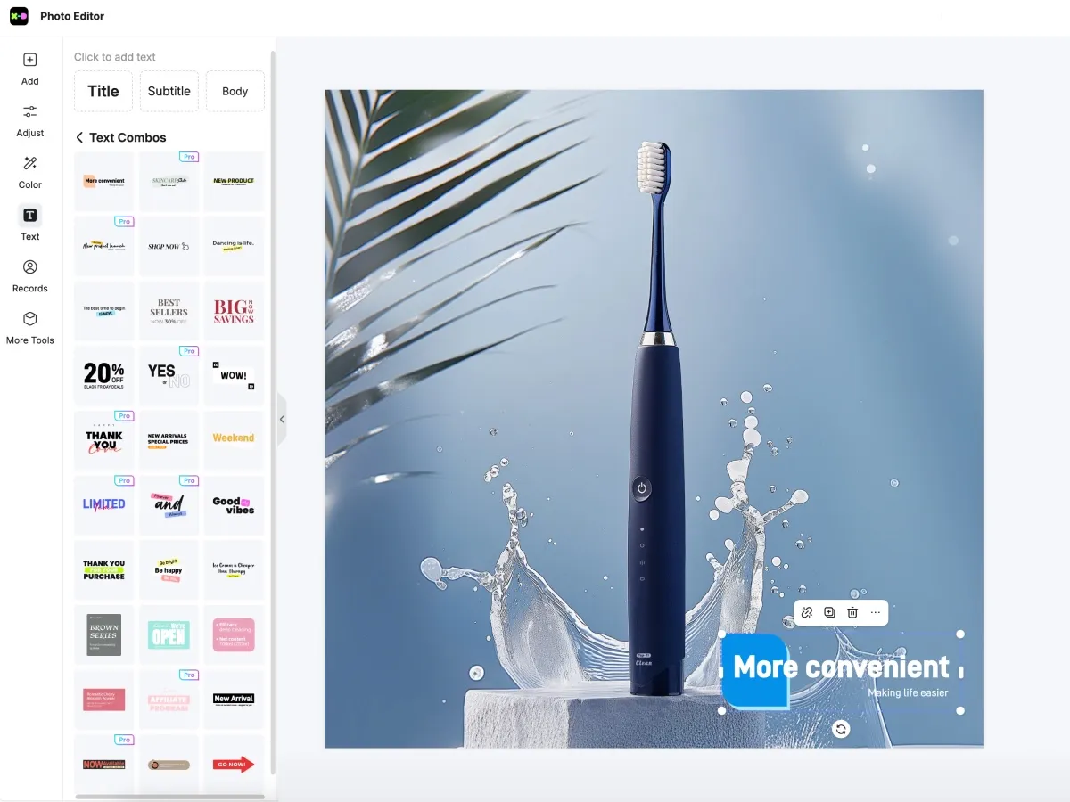 ADD text for marketing