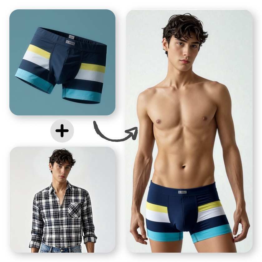 ai swimwear model