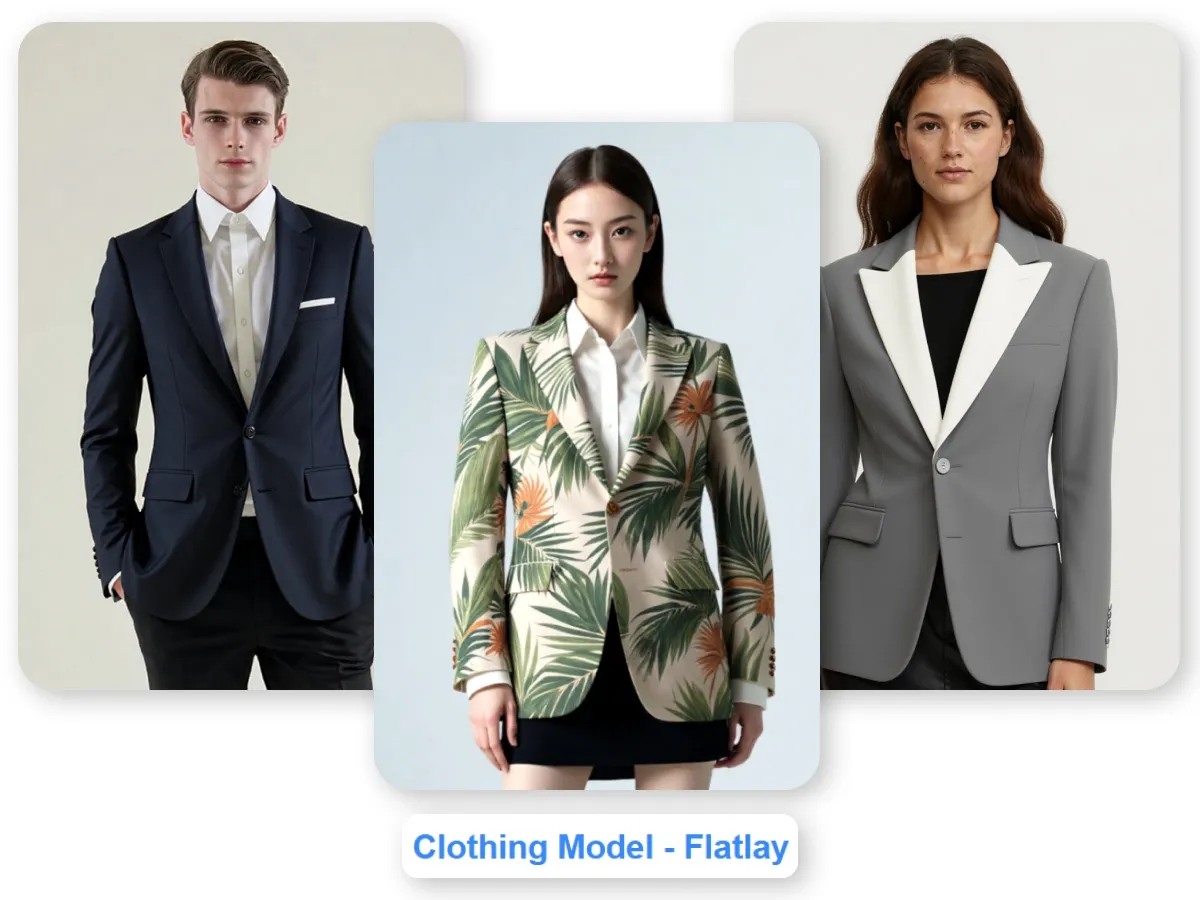 ai fashion models in suits