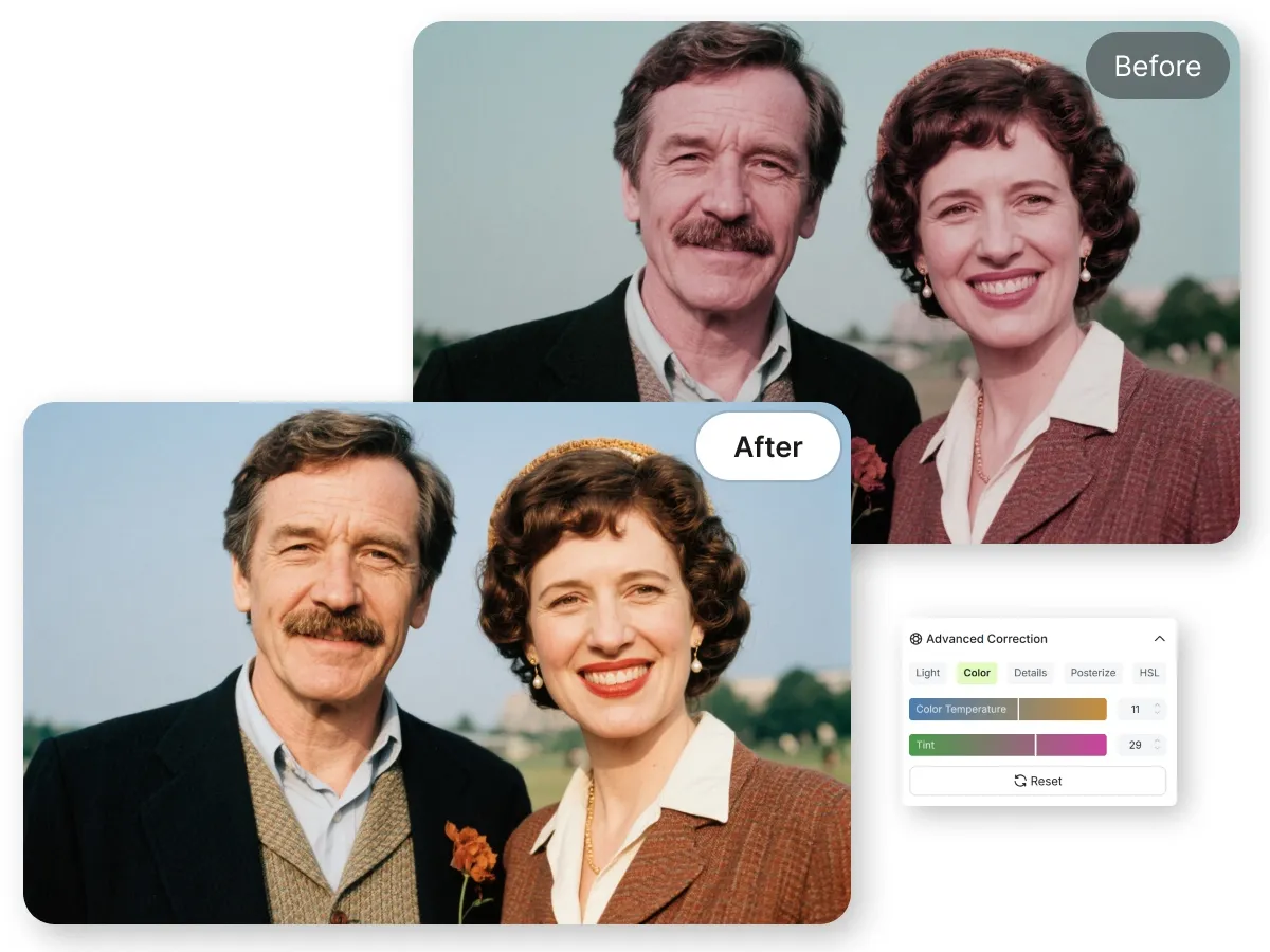 photo correction with ai