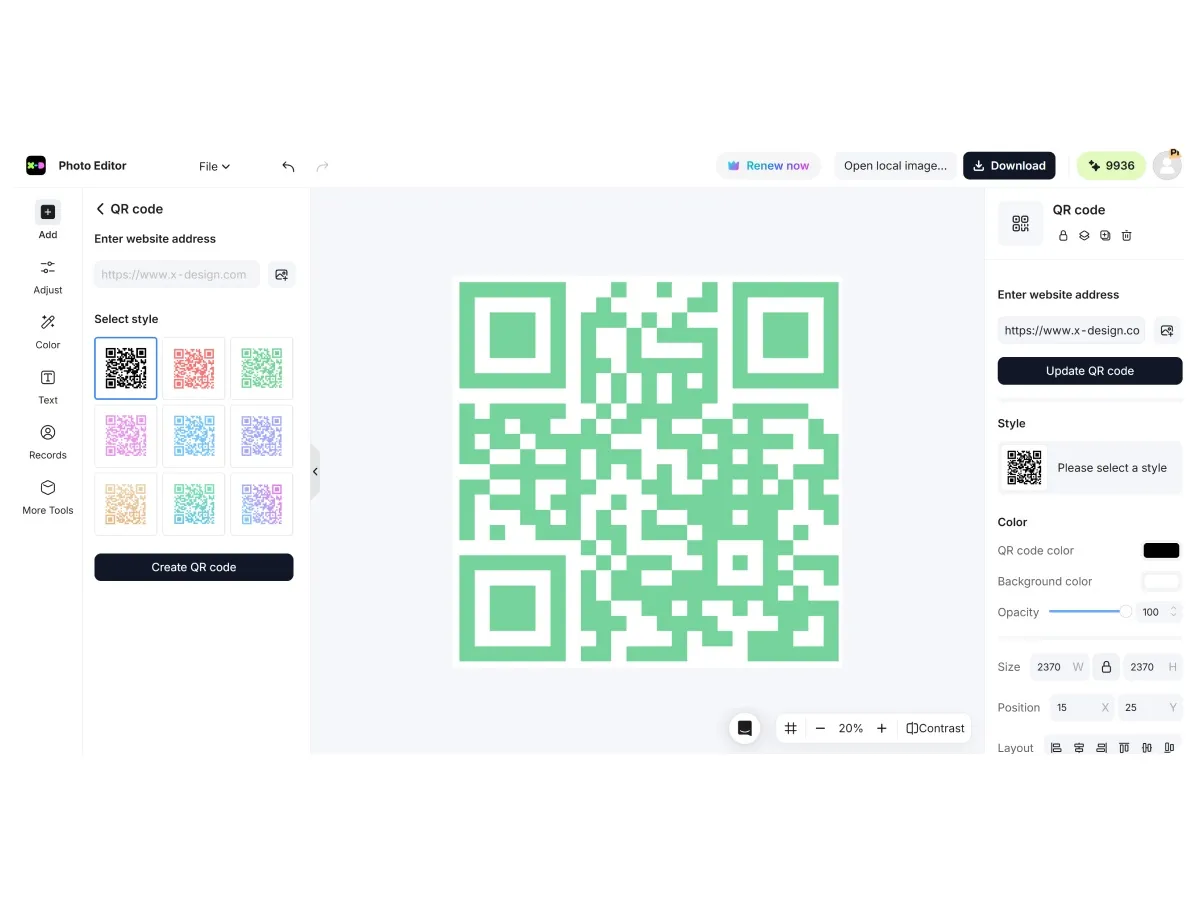 Customizable QR Code Appearance