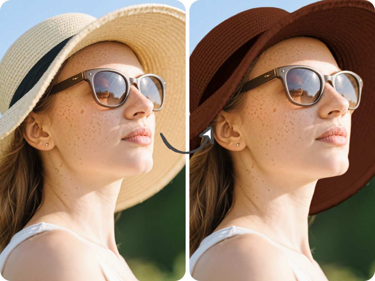 change hat color