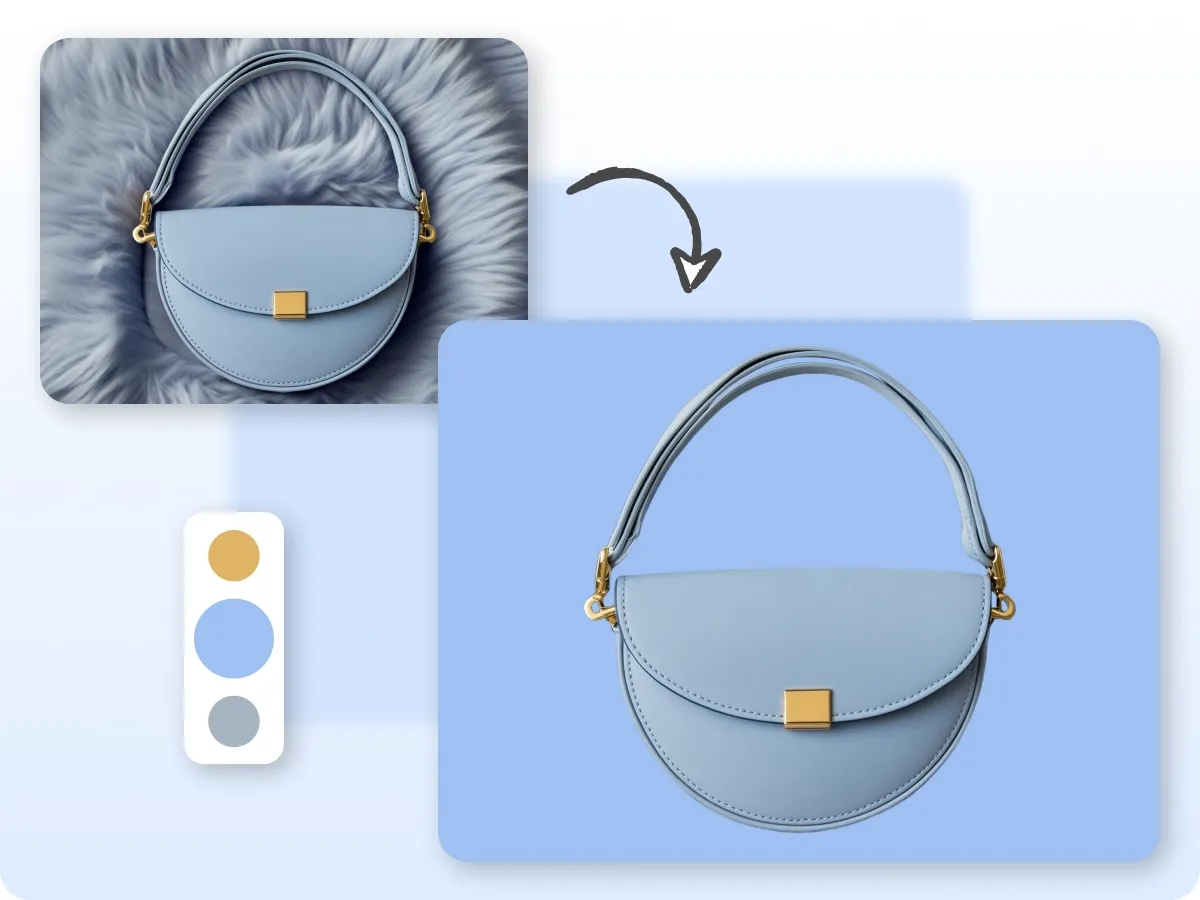 light blue background