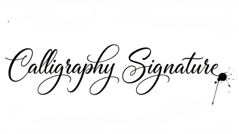 Calligraphy Signature