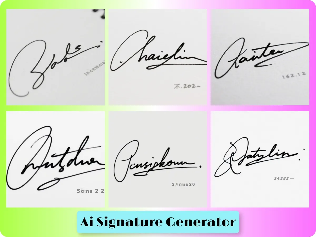 Choose from Multiple Signature Types