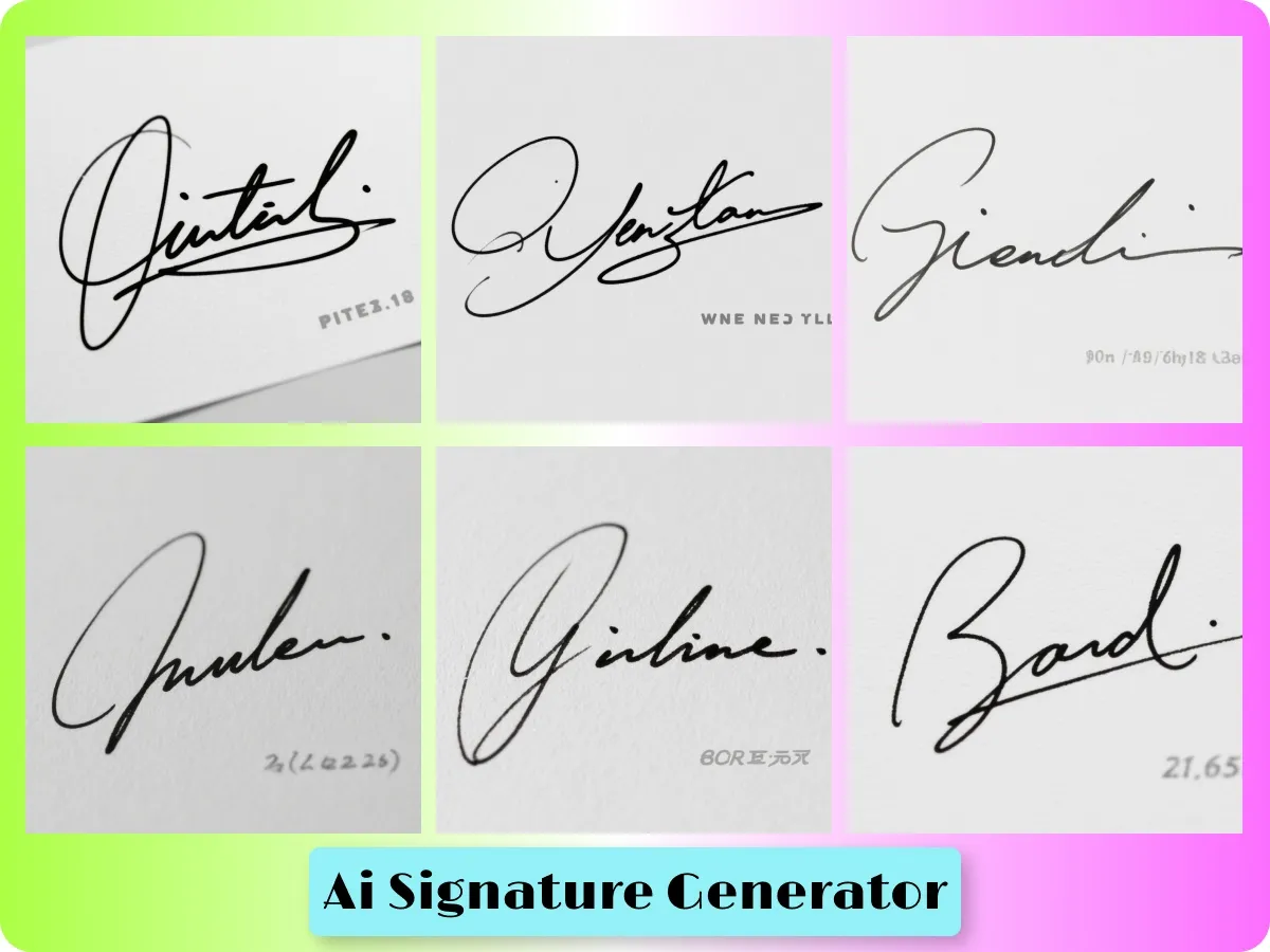 Authentic AI Signature Simulation