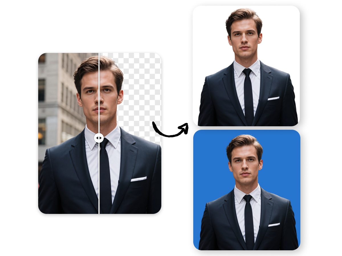 remove passport photo background