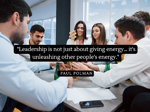 leadership is not just about giving energy