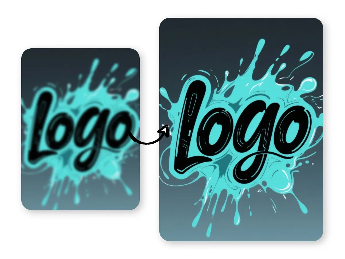 increase logo quality