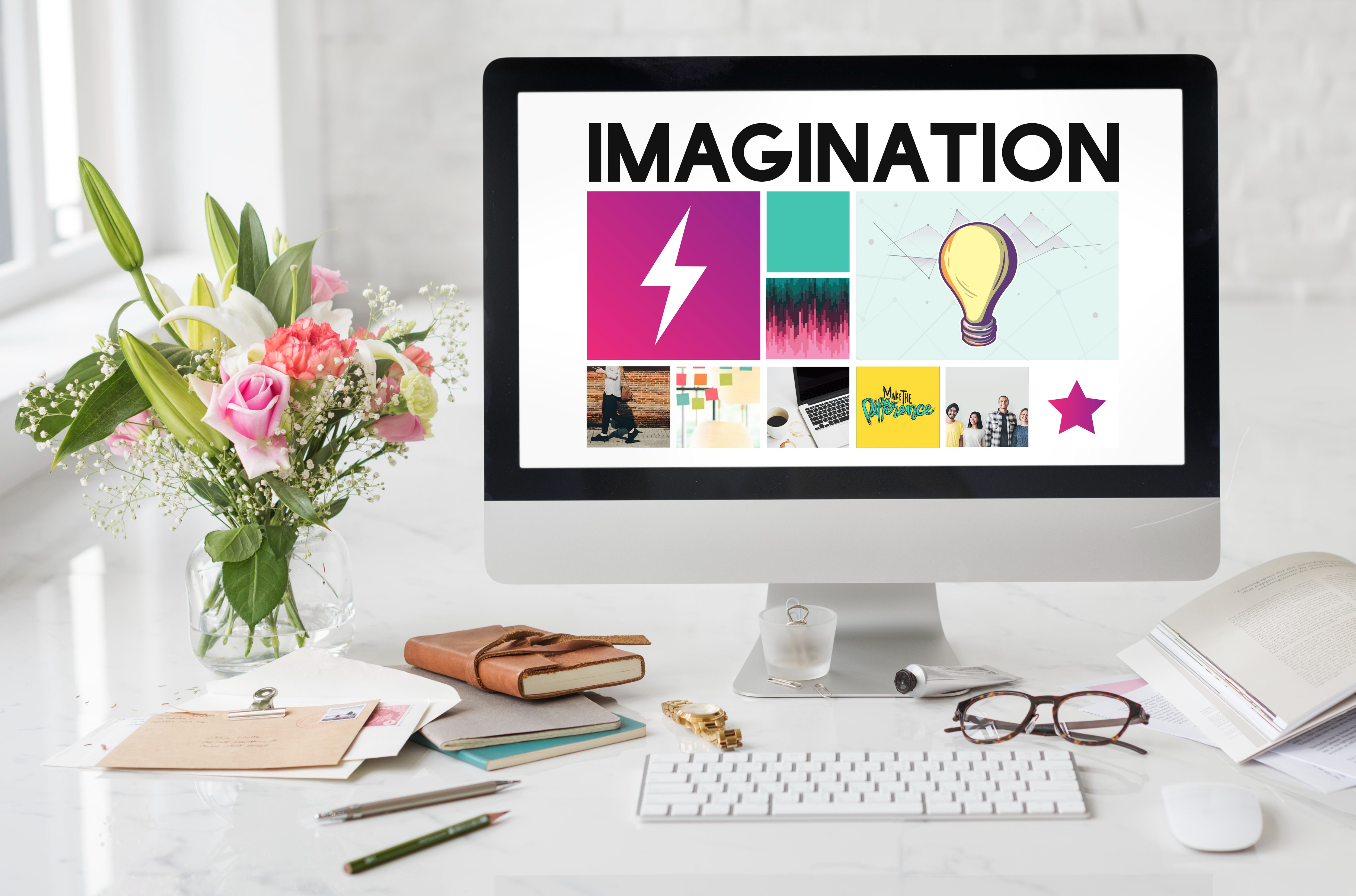 office work computer technology concept