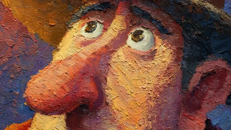 Artistic Oil-Paint Texture