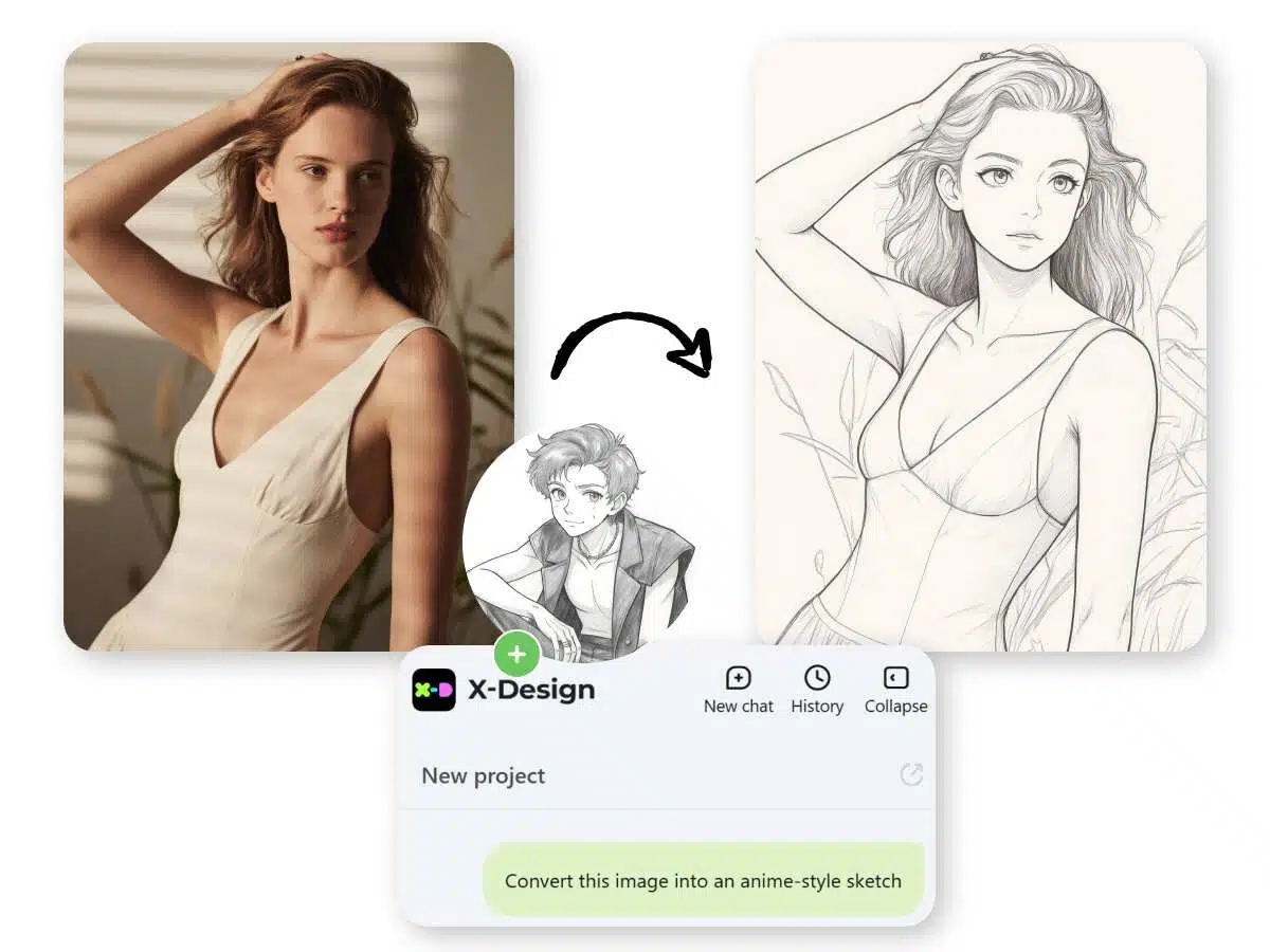 Text-Based Image to Sketch AI for Convenience