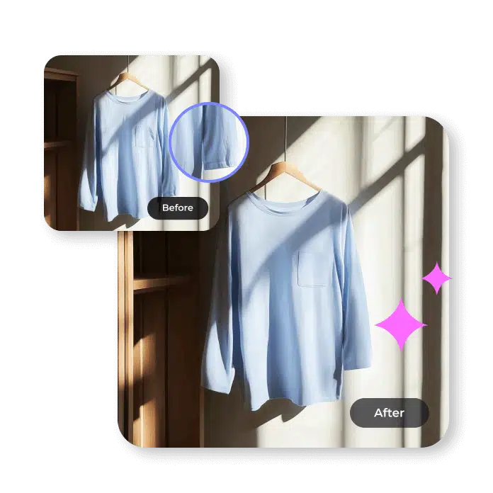 AI-Powered Wrinkle Removal