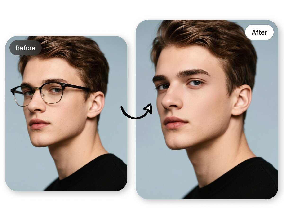 remove eyeglasses