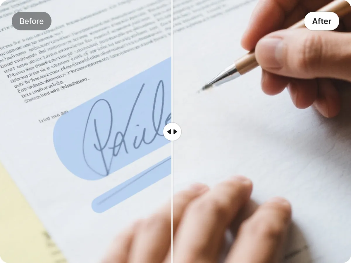 remove signature 