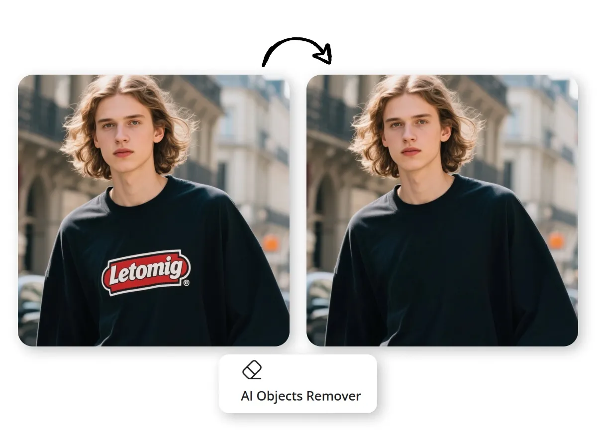Eliminate Text, Glare, and Logos Without Design Skills