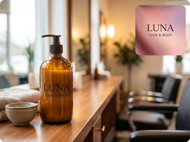 salon product bottle mockup