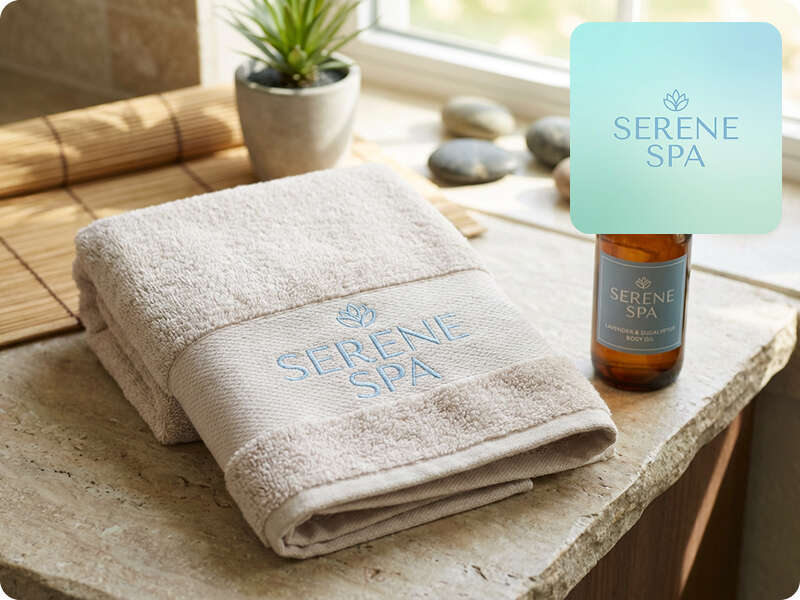 spa towel mockup