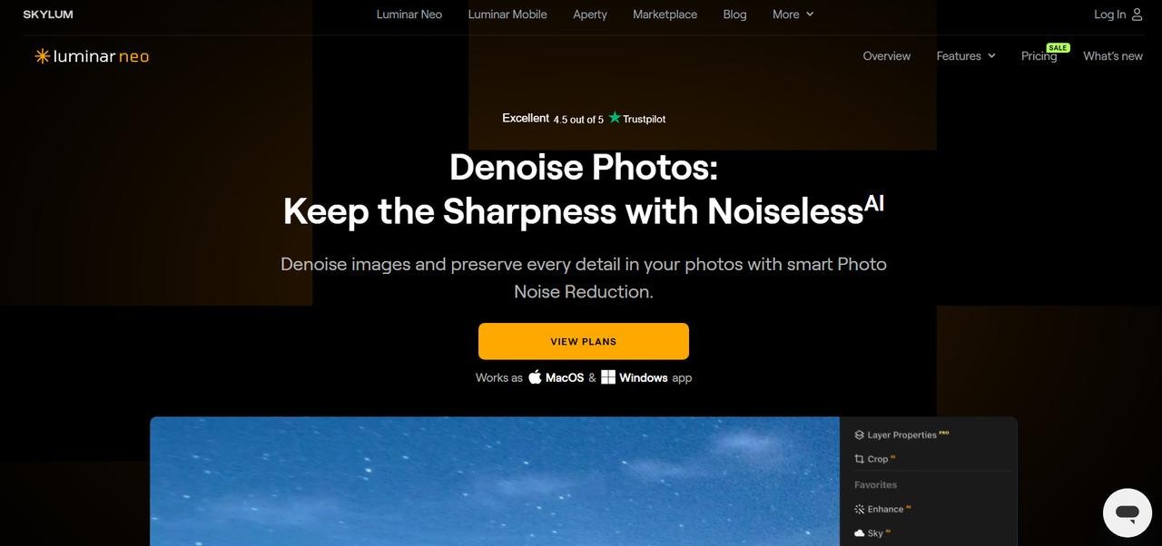  Luminar Neo interface