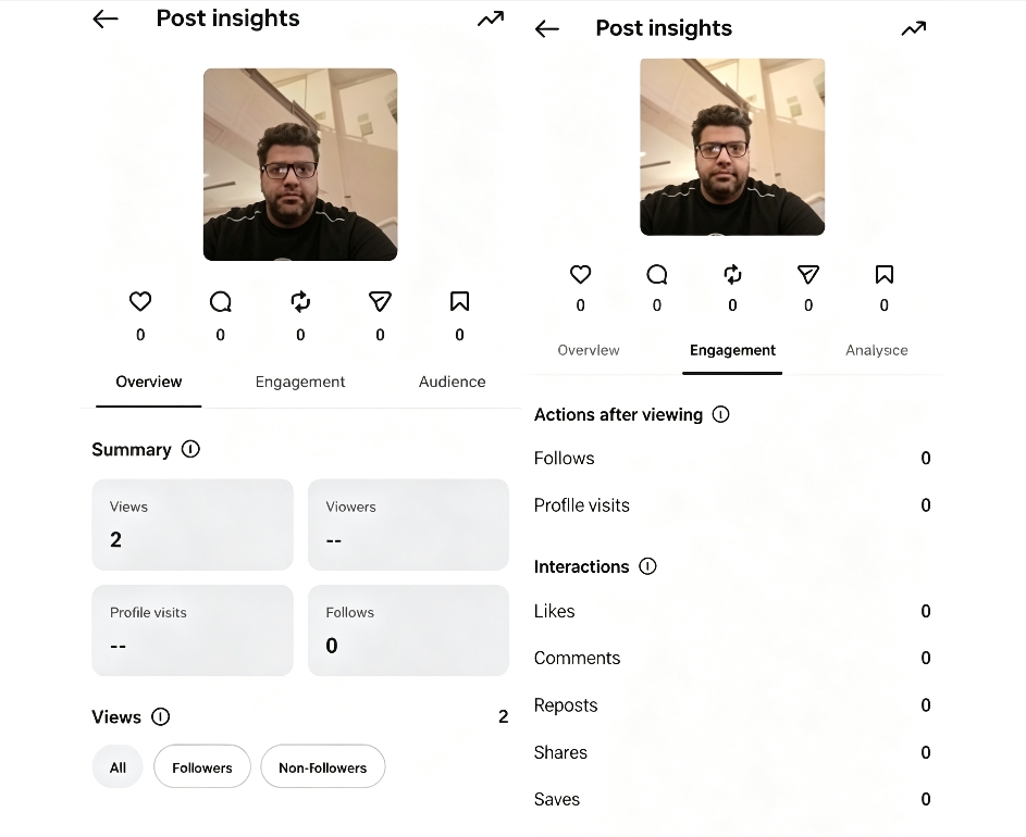 Check share count and reshares on Instagram posts