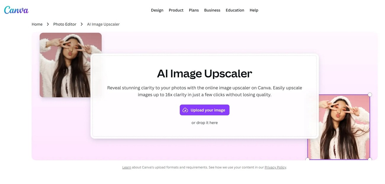 canva image upscaler