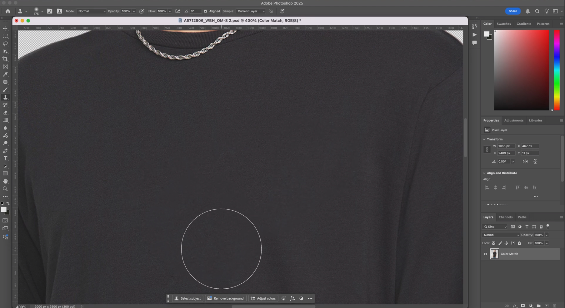 Clean up any remaining watermarks